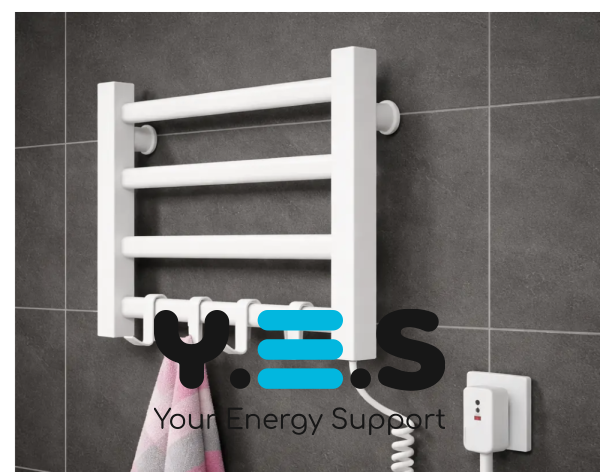 Електрична настінна рушникосушка для ванної GN-7401-W (сушка для рушників)