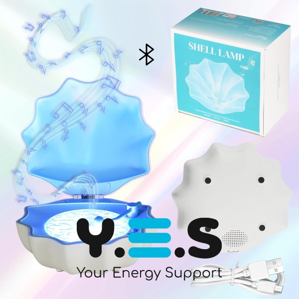 Акумуляторний нічник-колонка «Мушля» з Bluetooth та програвачем для затишку вдома