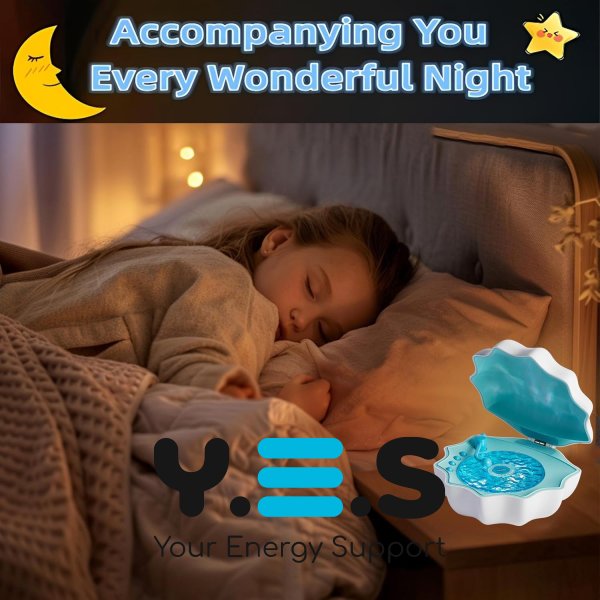 Акумуляторний нічник-колонка «Мушля» з Bluetooth та програвачем для затишку вдома