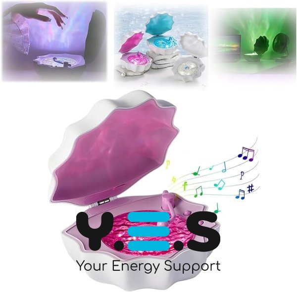 Акумуляторний нічник-колонка «Мушля» з Bluetooth та програвачем для затишку вдома