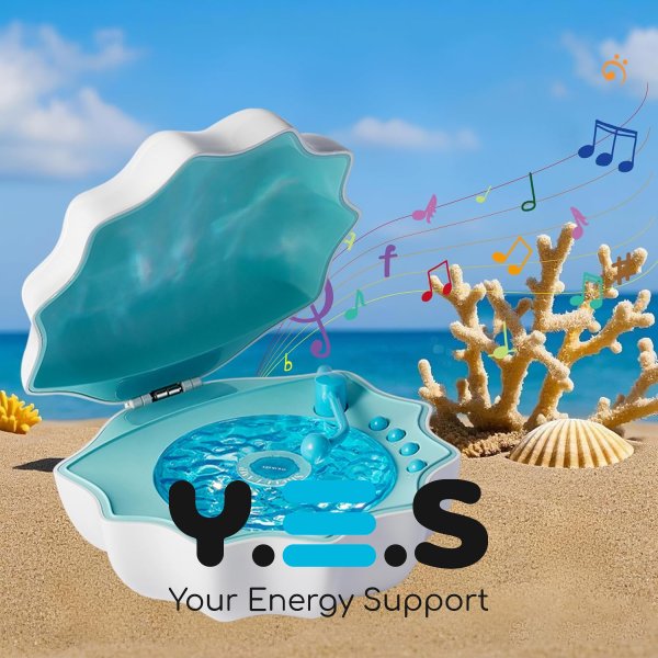 Акумуляторний нічник-колонка «Мушля» з Bluetooth та програвачем для затишку вдома