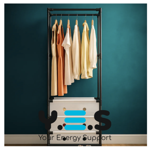 Підлогово-підвісна вішалка-стелаж RIAS YMJ-01 для одягу, взуття та аксесуарів