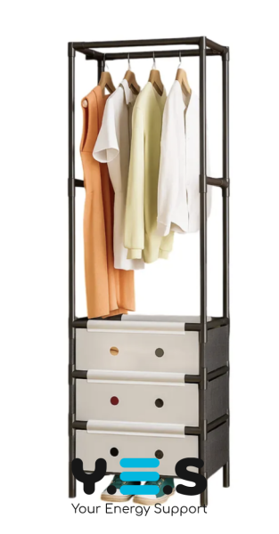 Підлогово-підвісна вішалка-стелаж RIAS YMJ-01 для одягу, взуття та аксесуарів