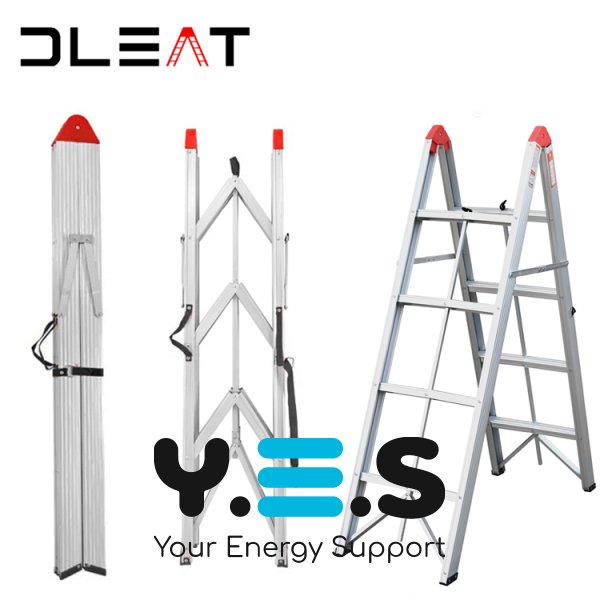 Складна алюмінієва драбина-стрем’янка JDT1020S05, портативна 4-ступенева