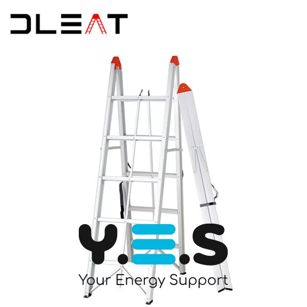 Складна алюмінієва драбина-стрем’янка JDT1020S05, портативна 4-ступенева