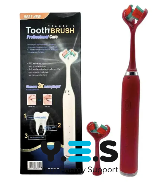 Акумуляторна електрична зубна щітка Best New з подвійною головкою, ефективне чищення