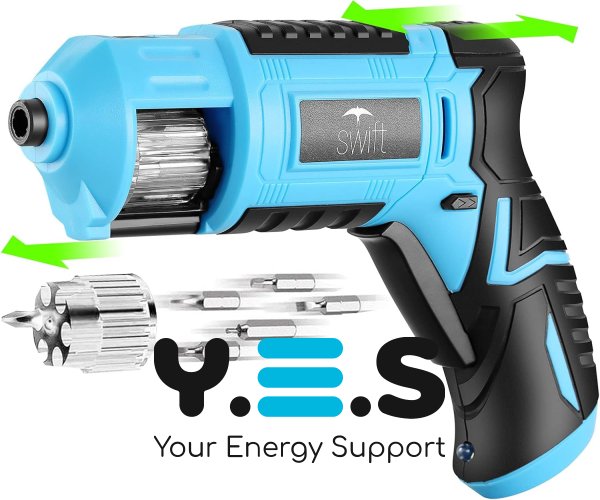 Акумуляторний портативний шуруповерт DOMOTEC 3.6V з барабаном для біт