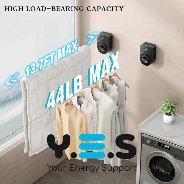 Сушарка для білизни настінна тросова Wall Dryer WD-5 — надійна та зручна