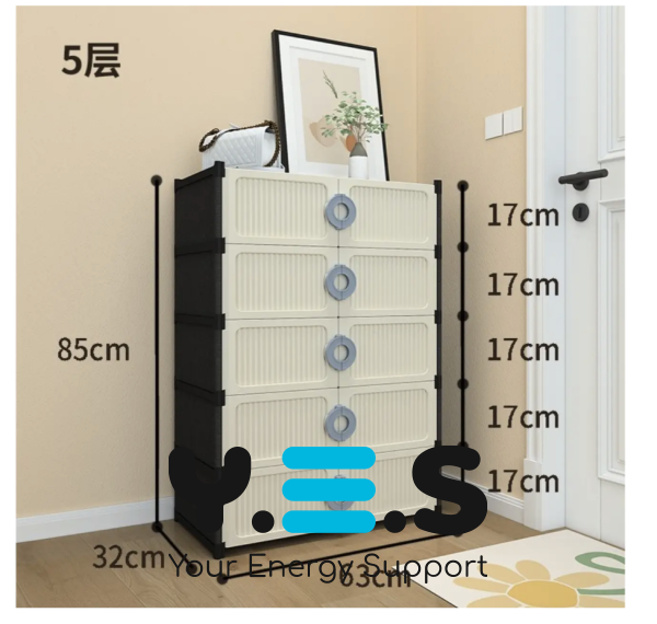 Шафа-полиця для взуття XG10: закритий стелаж для зберігання у домі