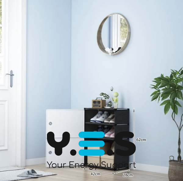 Шафа-полиця для взуття BXG-02 із закритим стелажем для зберігання у вбиральні