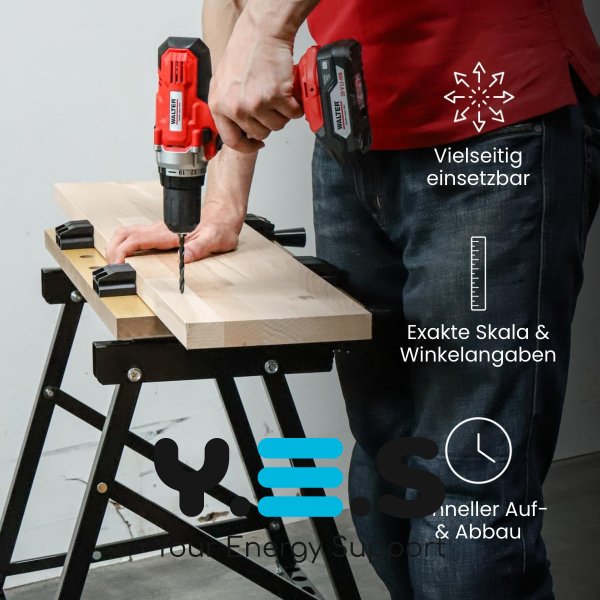 Розкладний робочий стіл-верстак Vorel FT 560×780×620 мм для майстерні