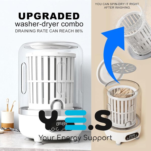 Міні пральна машинка 3-в-1 Laundry Cup для дому, компактна портативна