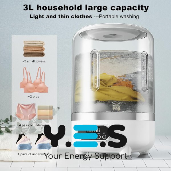 Міні пральна машинка 3-в-1 Laundry Cup для дому, компактна портативна
