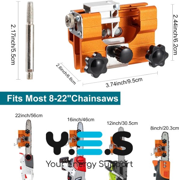 Ручна точилка BIGSTREN для заточування ланцюгів бензопил без демонтажу