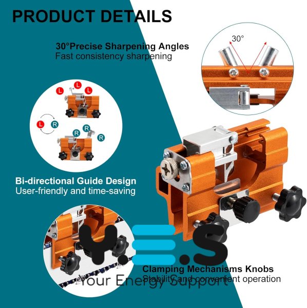 Ручна точилка BIGSTREN для заточування ланцюгів бензопил без демонтажу