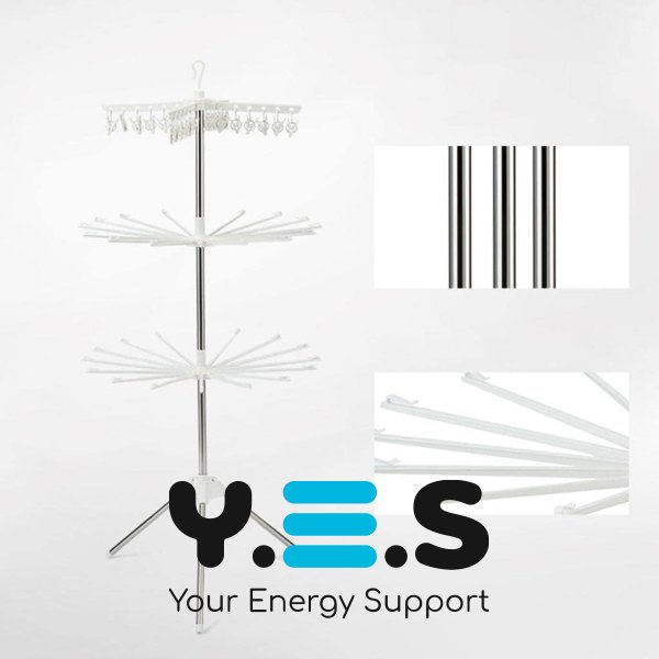 3-рівнева підлогова сушарка для одягу та дитячої/домашньої білизни