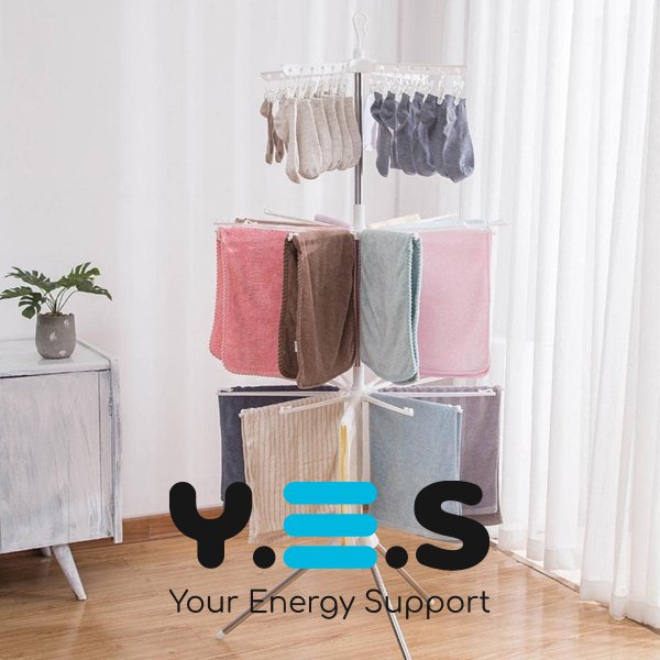 3-рівнева підлогова сушарка для одягу та дитячої/домашньої білизни