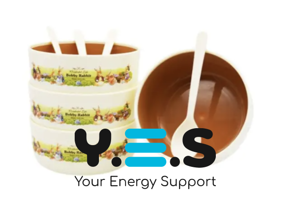 Дитячий набір посуду Bobby Rabbit: 4 тарілки з ложечками (набір дитячих тарілок)