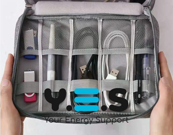 Дорожній органайзер для проводів, кабелів і зарядок — чохол для електроніки та аксесуарів