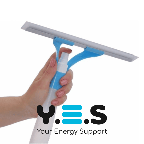 Щітка Economix Cleaning для миття вікон з пульверизатором та скребком-водозгоном (скло/вітрини/автовікна)