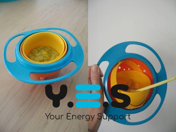 Дитяча тарілка-непроливайка Gyro Bowl (обертова миска, захист від проливання)