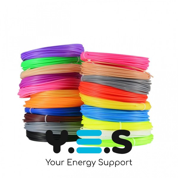 PLA-пластик для 3D-ручки: 10 кольорів × 10 м, набір картриджів 100 м