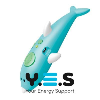 3D ручка 3dPen Dolphin 9003 з трафаретами «Дельфін», набір для дитячої творчості