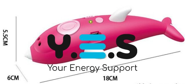 3D ручка 3dPen Dolphin 9003 з трафаретами «Дельфін», набір для дитячої творчості