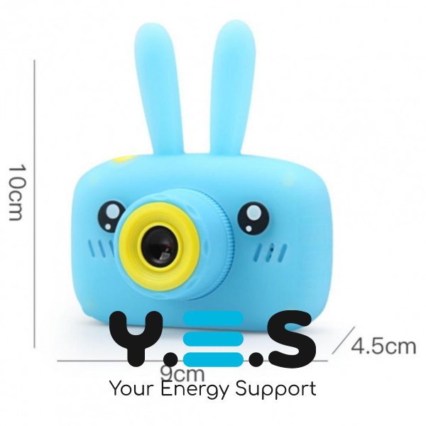 Дитяча фото-відеокамера Baby Photo Camera Rabbit «Зайчик» з таймером, масками та стікерами