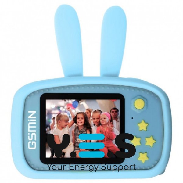 Дитяча фото-відеокамера Baby Photo Camera Rabbit «Зайчик» з таймером, масками та стікерами