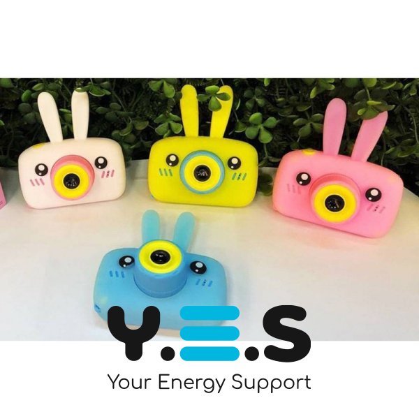 Дитяча фото-відеокамера Baby Photo Camera Rabbit «Зайчик» з таймером, масками та стікерами