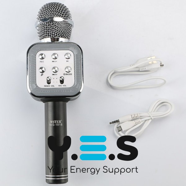 Бездротовий караоке-мікрофон WS-1818 зі зміною голосу та вбудованою колонкою