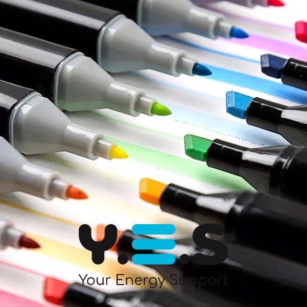 Набір двосторонніх маркерів для скетчингу Sketch Marker Touch Raven, 36 шт.