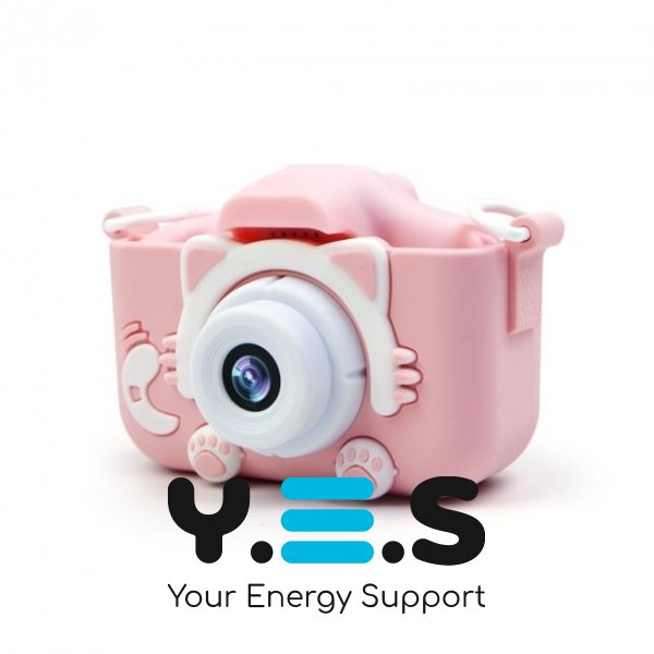 Протиударний дитячий цифровий фотоапарат-відеокамера «Котик» Smart Kids Camera 3 Series