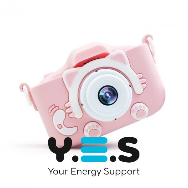 Протиударний дитячий цифровий фотоапарат-відеокамера «Котик» Smart Kids Camera 3 Series