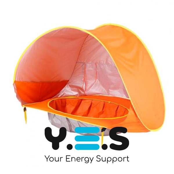 Дитячий пляжний намет-автомат з басейном 117×79 см, тент для малюків, UPF 50+ UV захист