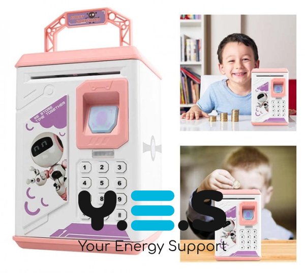 Дитячий іграшковий сейф-скарбничка Robot BODYGUARD з купюроприймачем, кодовим замком і відбитком пальця