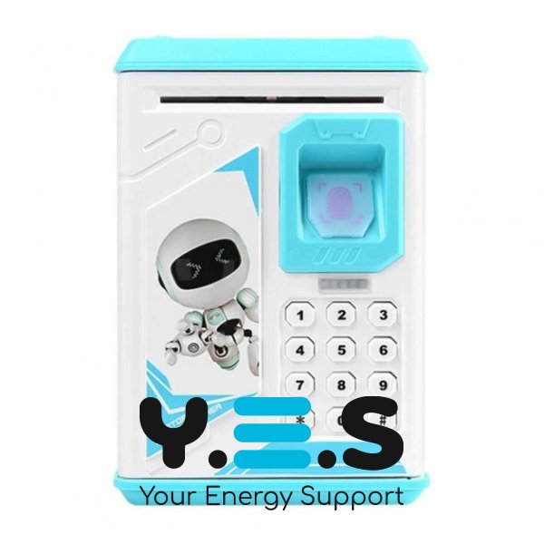 Дитячий іграшковий сейф-скарбничка Robot BODYGUARD з купюроприймачем, кодовим замком і відбитком пальця