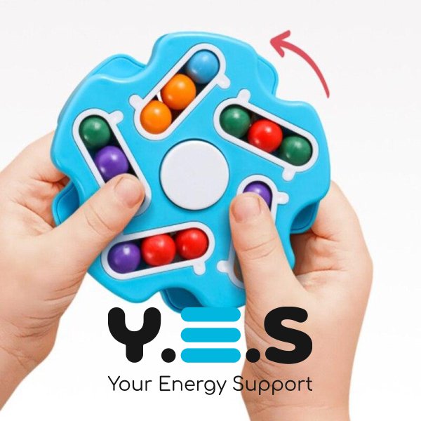 Антистрес-головоломка IQ Ball для дітей: фіджет-спінер та магічний куб (Magic Cube)