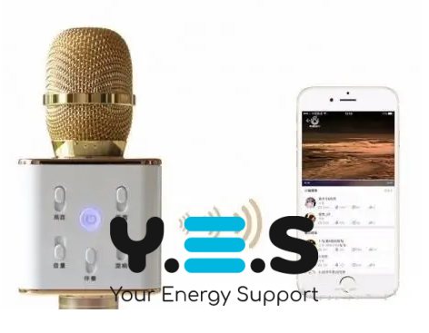 Караоке-мікрофон Q7 бездротовий Bluetooth зі вбудованою колонкою та ефектами голосу