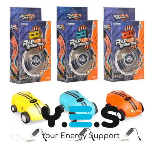 Інтерактивна машинка-спіннер Rapid Monster у кулі, USB, дитяча іграшка