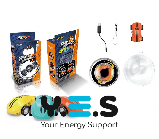 Інтерактивна машинка-спіннер Rapid Monster у кулі, USB, дитяча іграшка