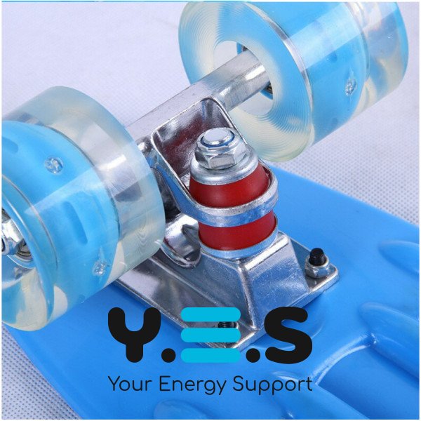 Дитячий пенніборд Penny Board Fish Skateboards: скейт-дошка з підсвіткою коліс