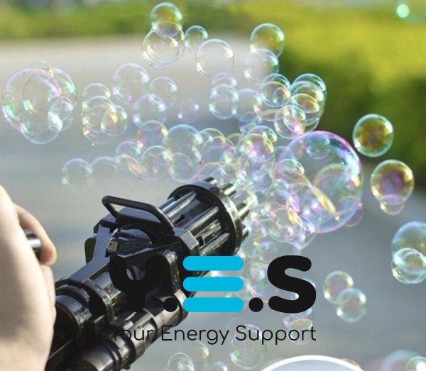 Іграшковий автомат‑пістолет для мильних бульбашок Bubble Gun BUBBLE BLASTER з пляшкою мила