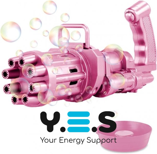 Іграшковий автомат‑пістолет для мильних бульбашок Bubble Gun BUBBLE BLASTER з пляшкою мила