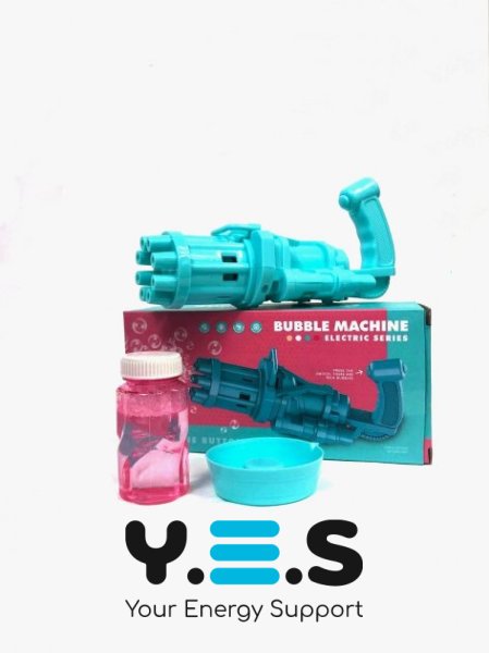 Іграшковий автомат‑пістолет для мильних бульбашок Bubble Gun BUBBLE BLASTER з пляшкою мила