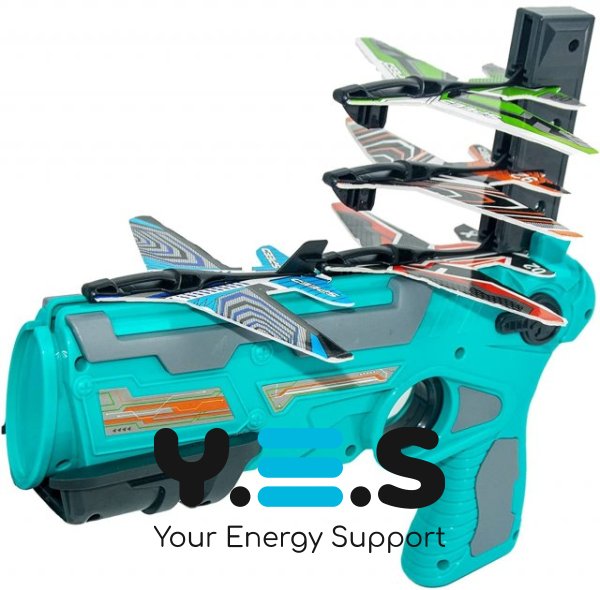 Дитячий іграшковий пістолет-катапульта з літачками Air Battle для повітряних боїв