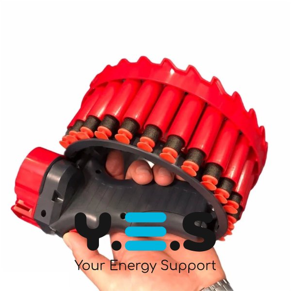 Автоматичний іграшковий бластер-кулемет Growler H01, 28 зарядів, акумуляторний