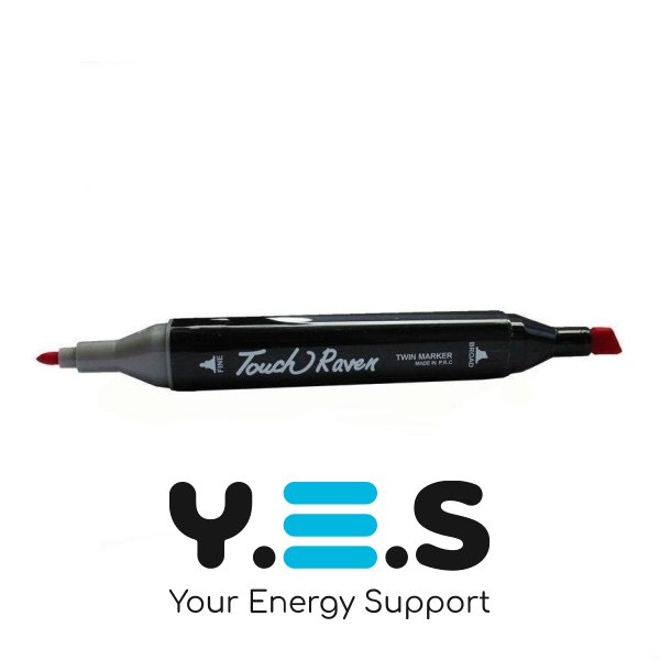 Набір двосторонніх маркерів для скетчингу Sketch Marker Touch Raven, 24 шт.