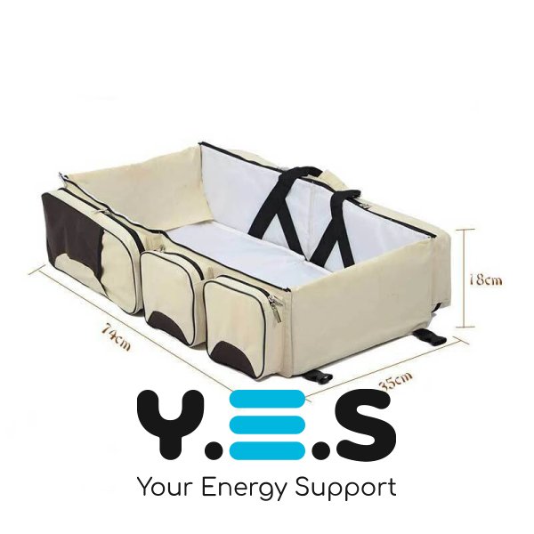 Складана сумка-ліжко для перенесення дитини Ganen Baby Bed & Bag, бежева